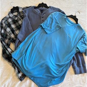 Men’s xl blue shirt combo